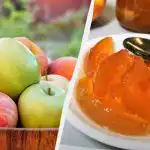 Viie minuti merevaigu moos õuntest: läbipaistvad viilud, nagu kommid Viie minuti merevaigu moos õuntest: läbipaistvad viilud, nagu kommid